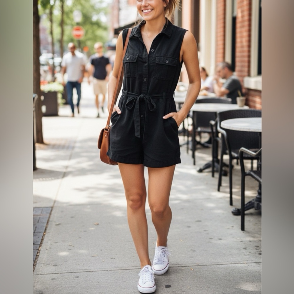 O'Neill Charcoal Sleeveless Romper